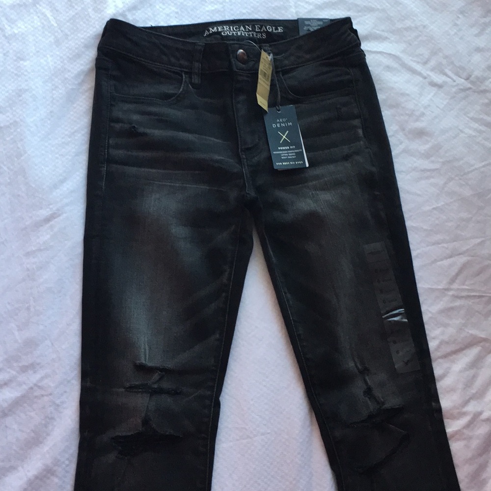 American Eagle Outfitters Black charcoal jeans